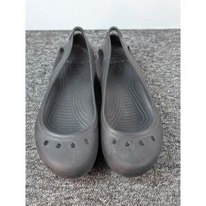 Crocs Kadee Ballet Flats Women's Size 8 Black Casual Comfort Slip On Shoes